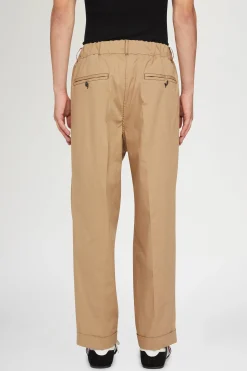 Pantaloni di Cotone Beige