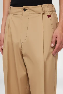 Pantaloni di Cotone Beige