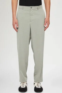 Pantaloni Dritti Verde Salvia