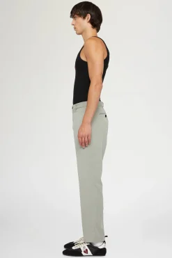 Pantaloni Dritti Verde Salvia