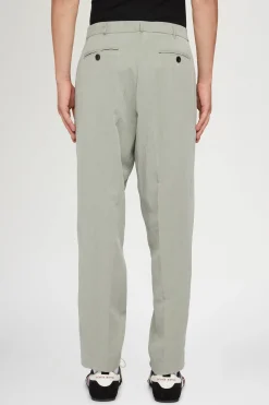 Pantaloni Dritti Verde Salvia