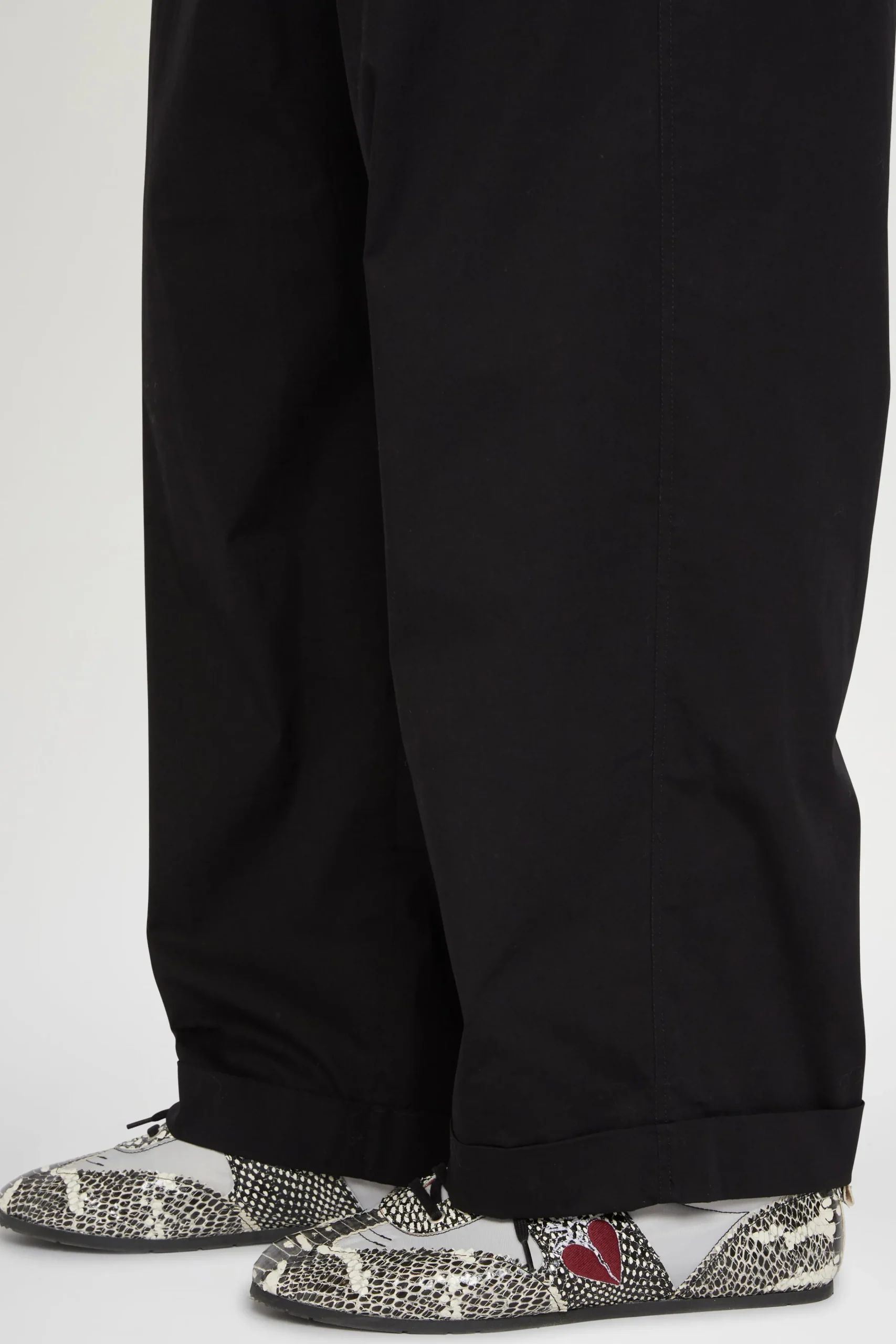 Pantaloni Gamba Larga Neri