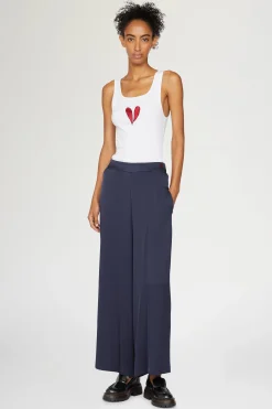 Pantaloni Larghi Blu