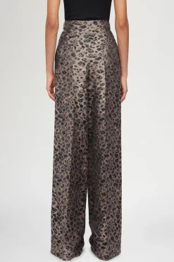 Pantaloni Palazzo Stampa Animalier