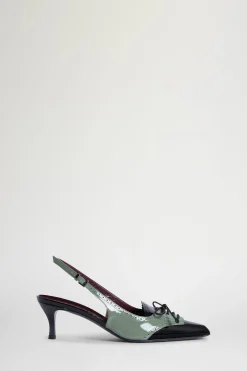Slingback Nere e Verdi