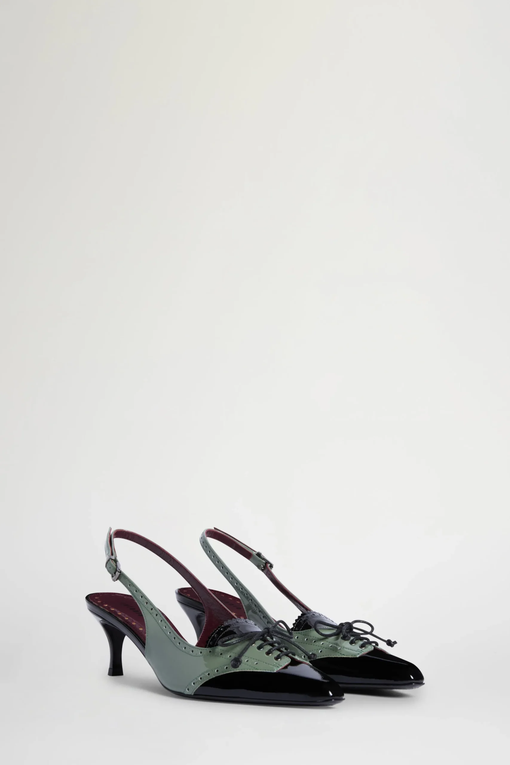 Slingback Nere e Verdi