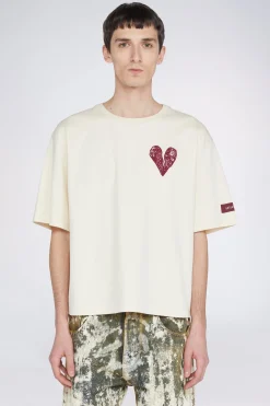 T-shirt Cuore Crema