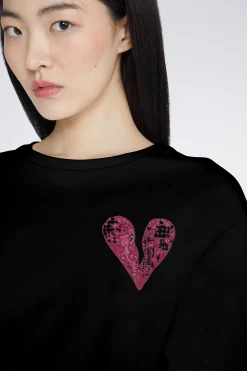 T-shirt Cuore Nera