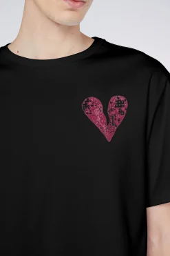 T-shirt Cuore Nero