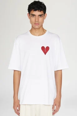T-shirt Cuore Spezzato Bianca