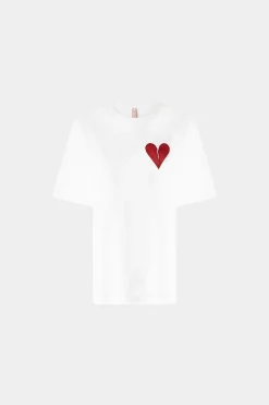 T-shirt Cuore Spezzato Bianca