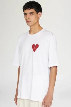 T-shirt Cuore Spezzato Bianca