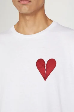 T-shirt Cuore Spezzato Bianca