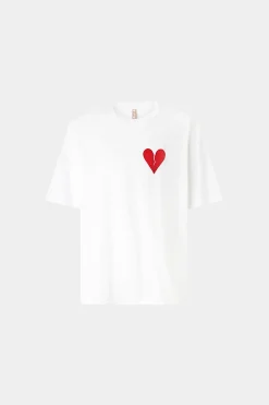 T-shirt Cuore Spezzato Bianca