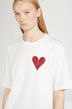 T-shirt Cuore Spezzato Bianca