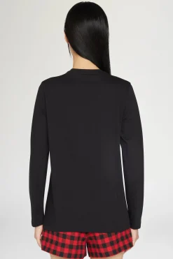 T-shirt Cuore Spezzato Lunga Nera