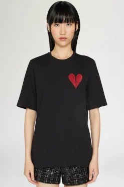 T-shirt Cuore Spezzato Nera