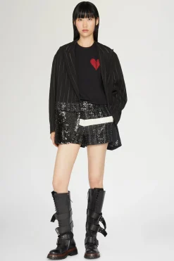 T-shirt Cuore Spezzato Nera