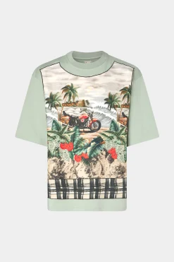 T-shirt in Cotone Verde