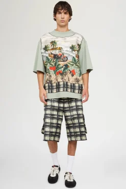 T-shirt in Cotone Verde