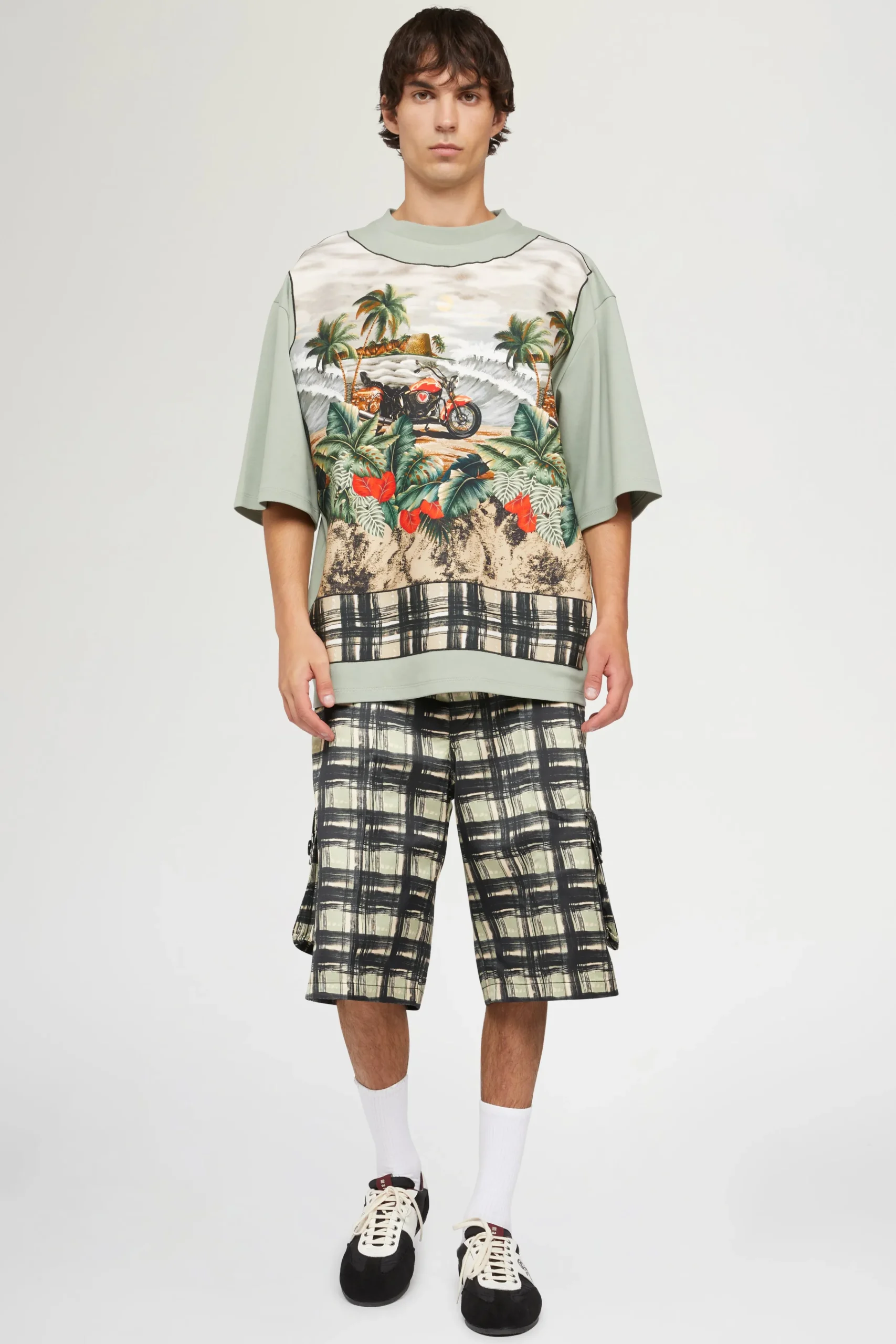 T-shirt in Cotone Verde