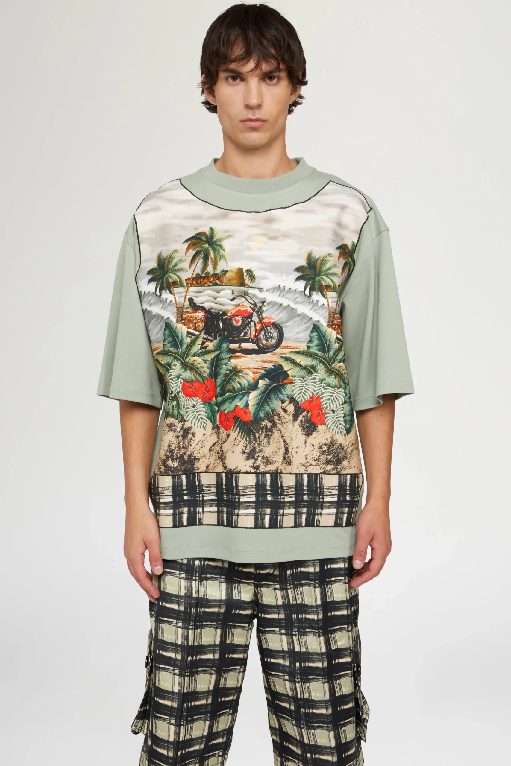 T-shirt in Cotone Verde