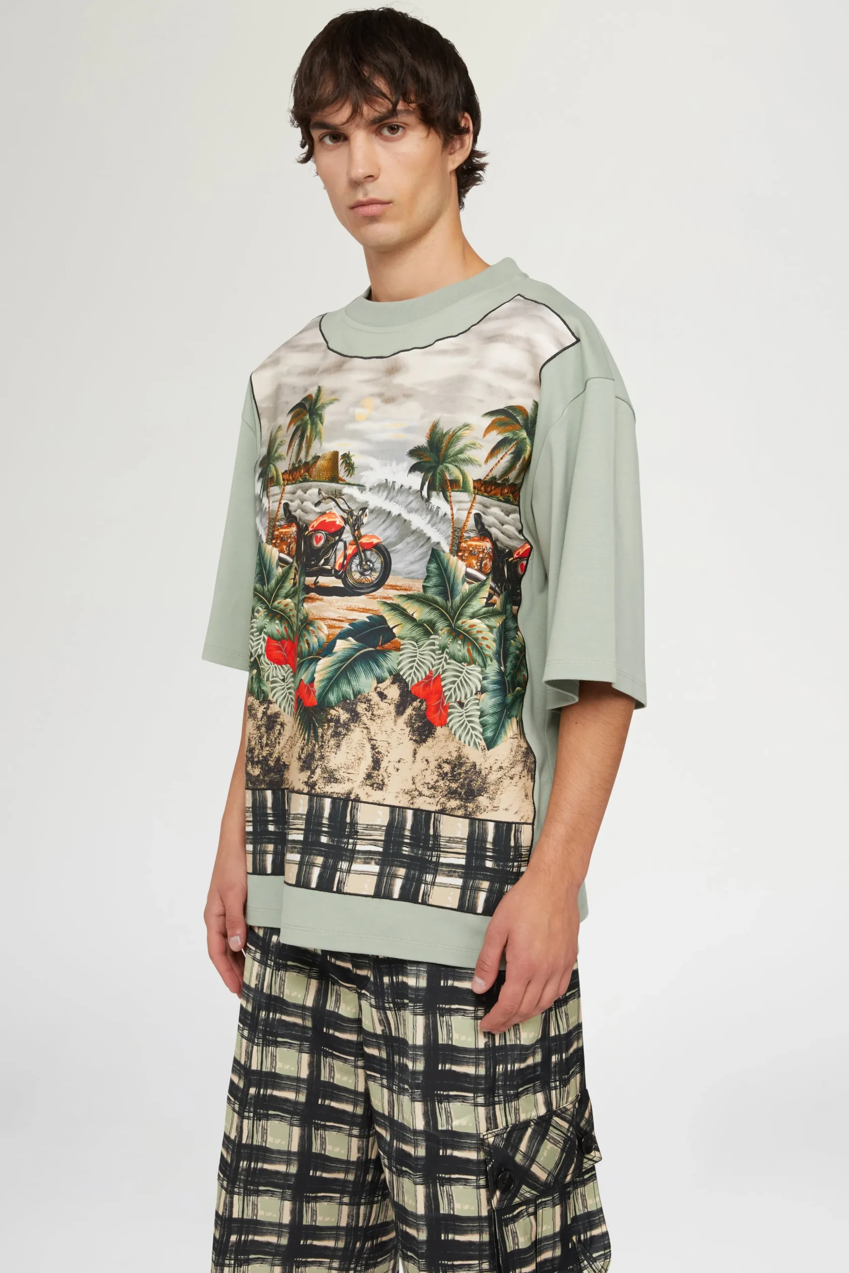 T-shirt in Cotone Verde