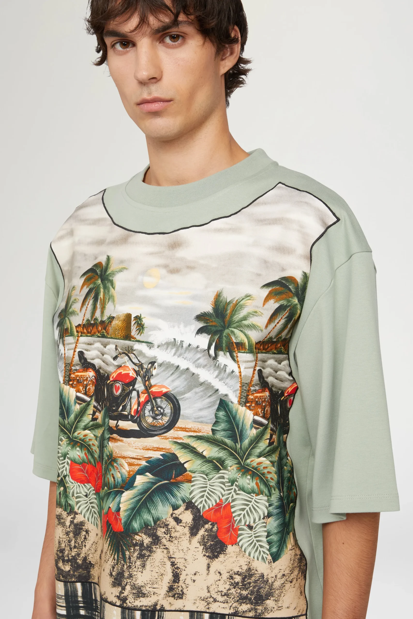 T-shirt in Cotone Verde