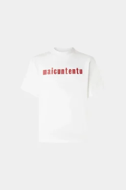 T-shirt Maicuntentu Bianca