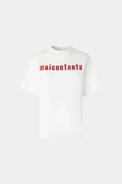 T-shirt Maicuntentu Bianca