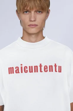 T-shirt Maicuntentu Bianca