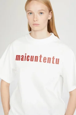 T-shirt Maicuntentu Bianca