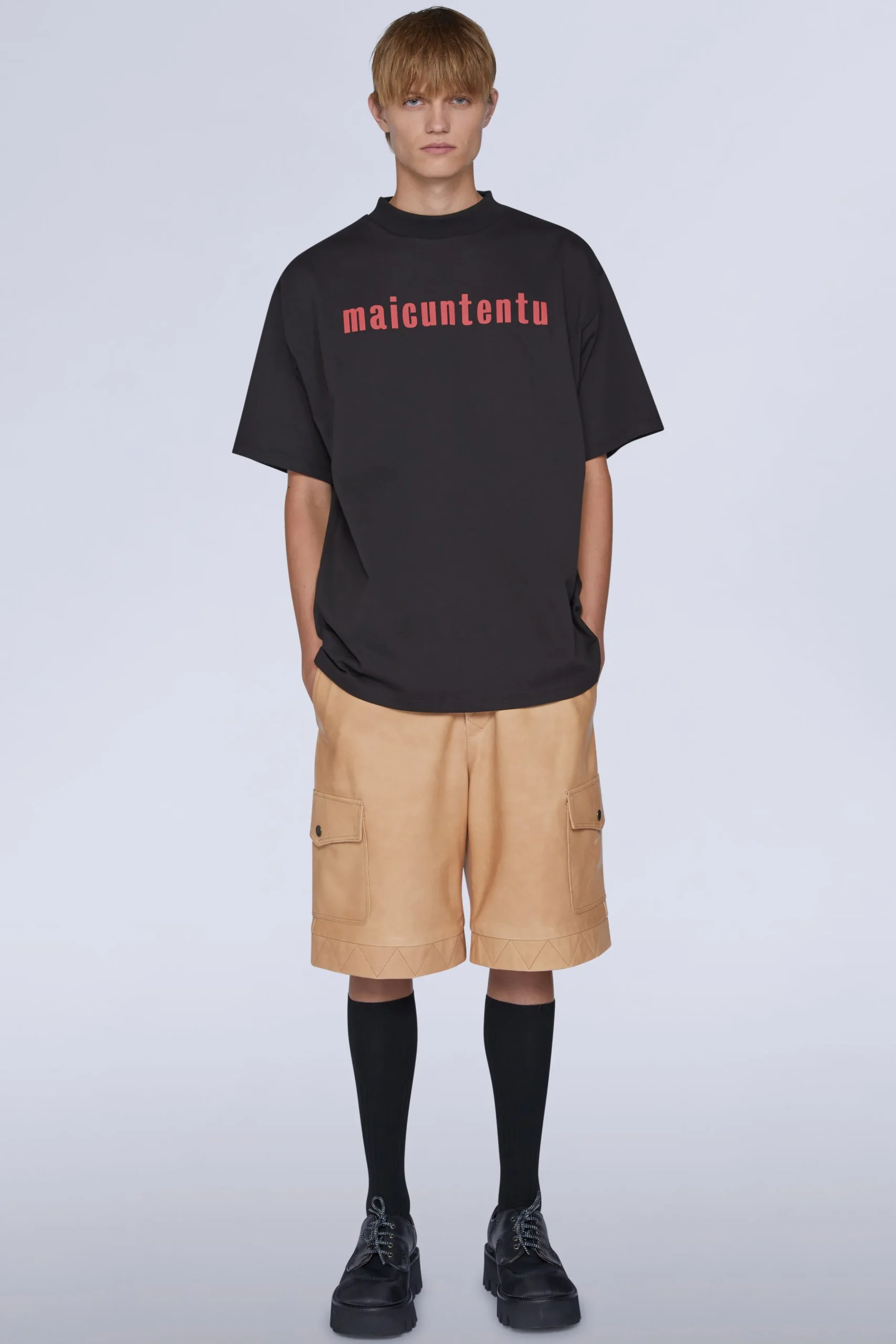 T-shirt Maicuntentu Nera